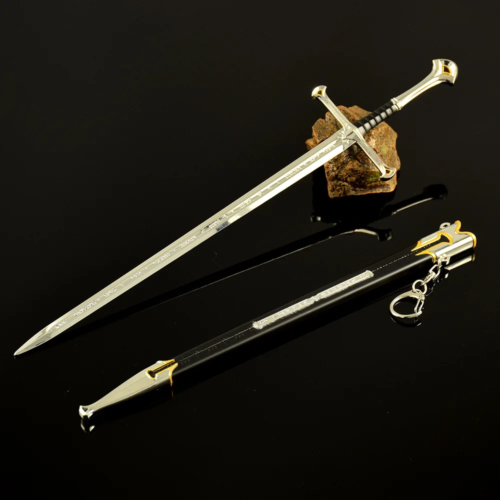 30 ซม.Narthil ดาบ Aragorn Gondor ยุคกลาง Middle-earth อาวุธโลหะ Katana SAMURAI ดาบพวงกุญแจเครื่องประดับหัตถกรรมของขวัญของเล่น