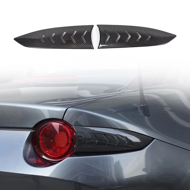 For Mazda MX-5 ND 2016-2024 Real Carbon Fiber Car Rear Tail Light Turn Signal Decorative Cover Car External Accessories