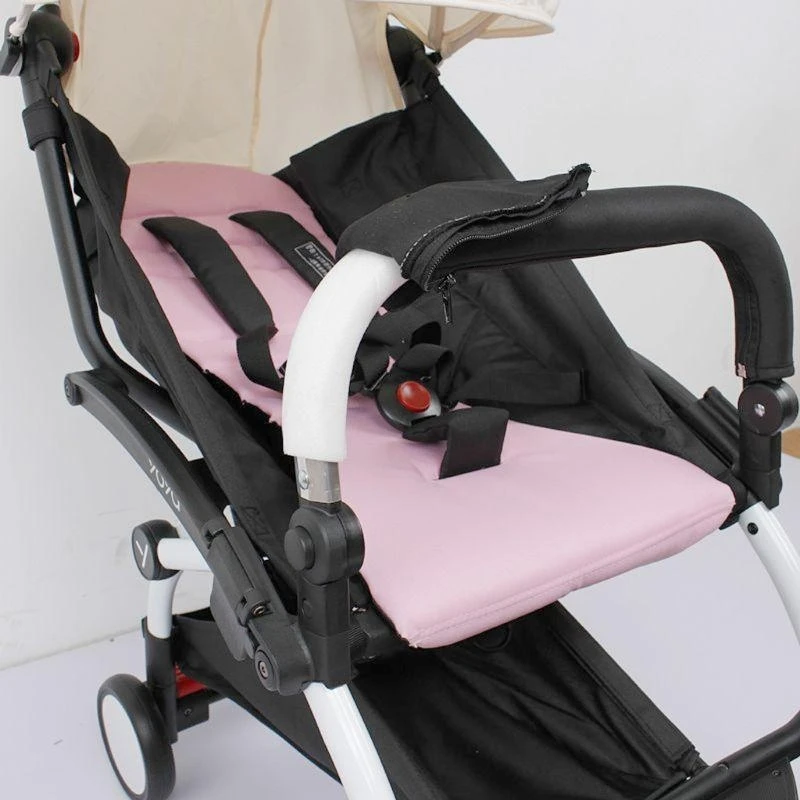 Baby Stroller Protective Handlebar Adjustable Baby Stroller Handle Armrest Bumper Bar Suitable for Most Baby Strollers