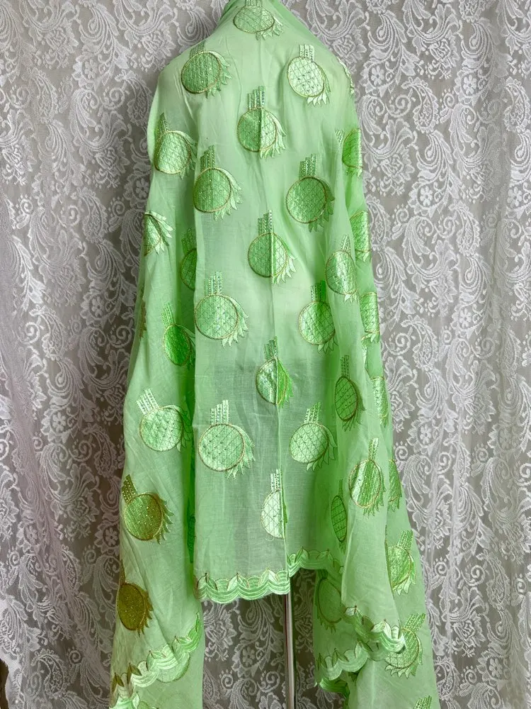 

Роскошный женский шарф-хиджаб из плотного хлопка, вышитый кисточками, африканский, исламский, большой дубайский стиль