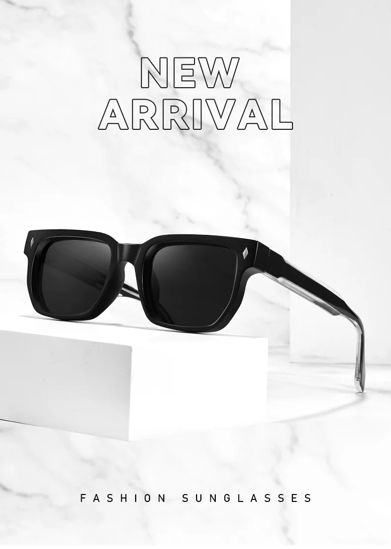 SHAUNA Retro Rivet Rectangle Sunglasses UV400 Sun Glasses