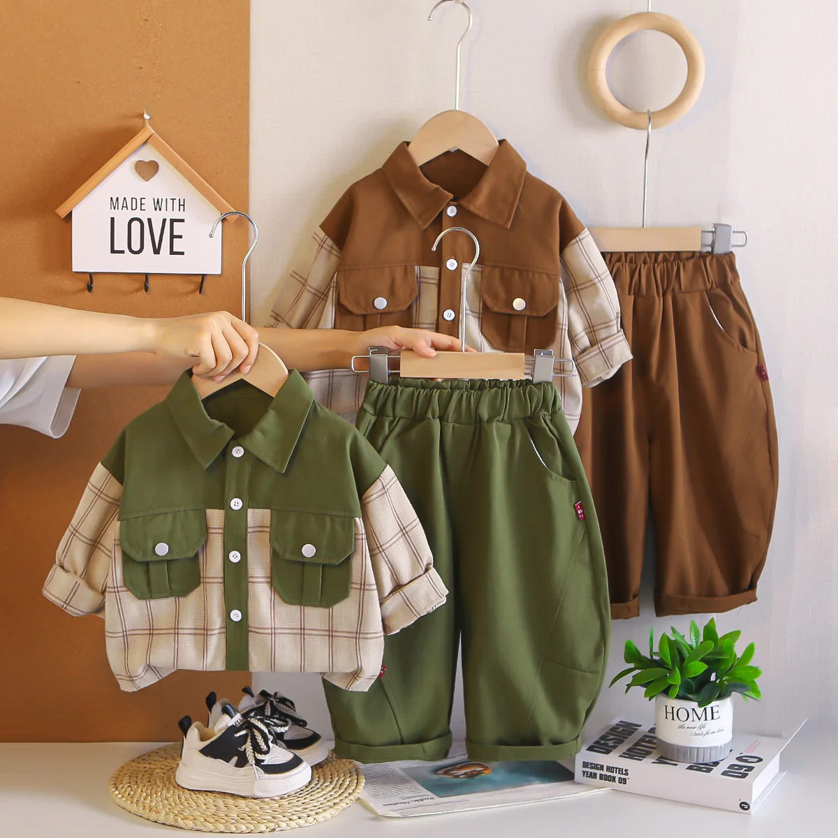 Boys Clothes Sets Spring Autumn Children Cotton Shirts Pants 2pcs Casual Suit For Baby Fashion Outfits Kids Tracksuits Toddler 3