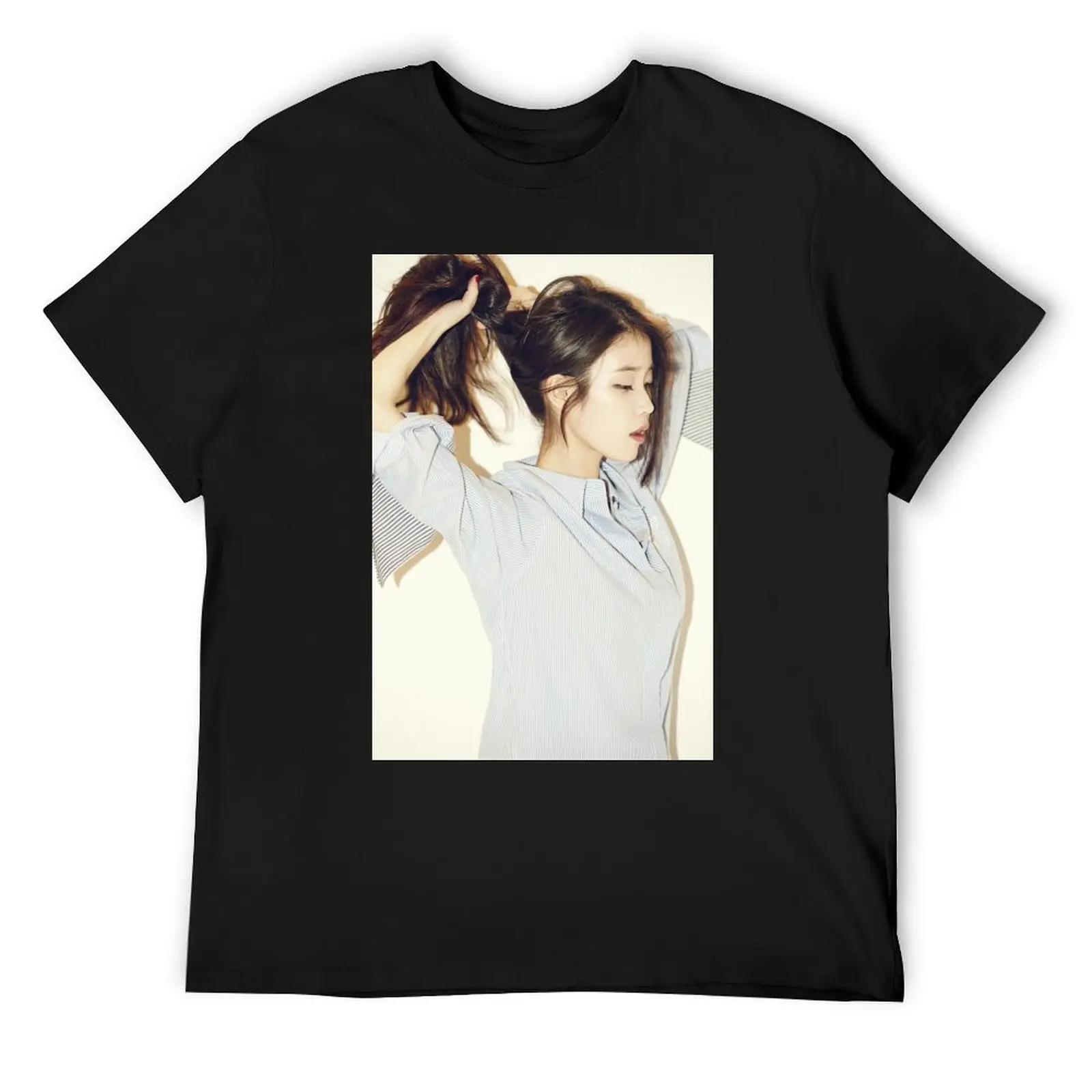 

IU - Ponytail T-Shirt funny meme t-shirts sports fans oversized graphic tee plain t shirts men