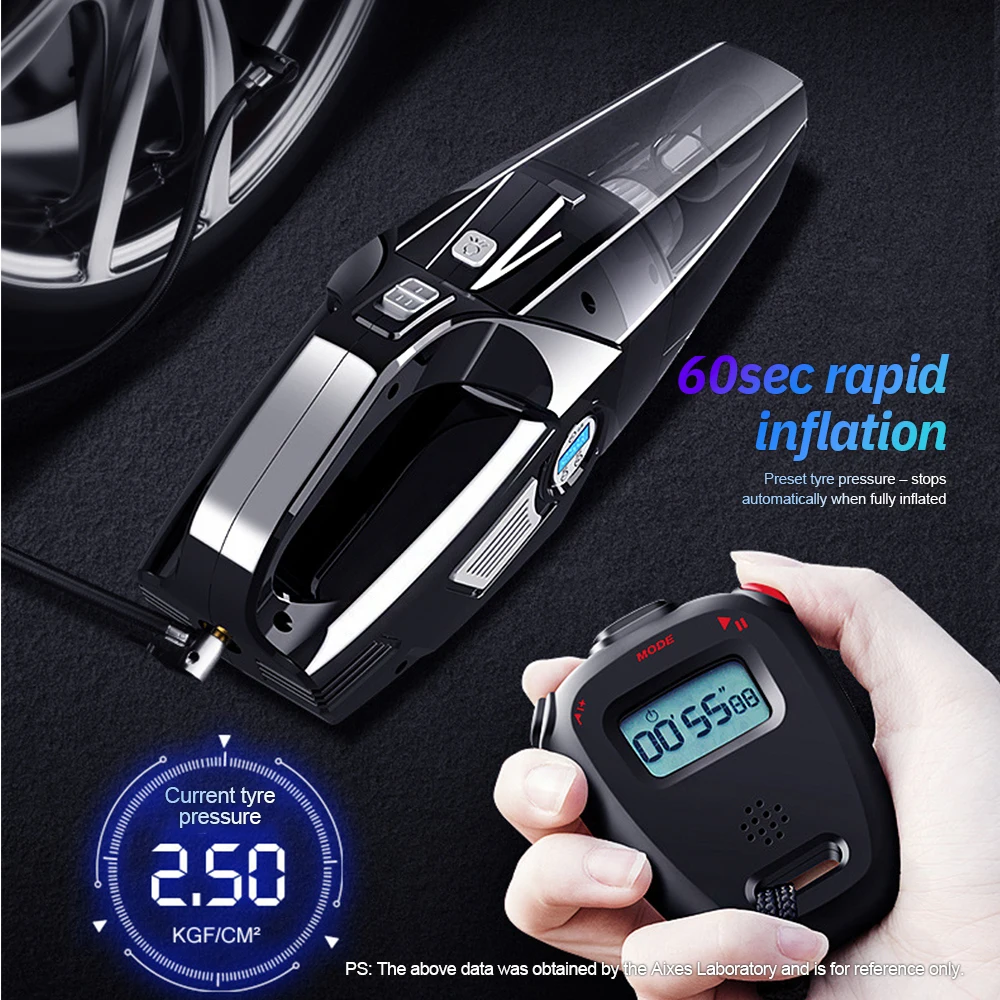 Aspiradora inalámbrica 4 en 1  - Tyre Pressure Gauge reseña y precio