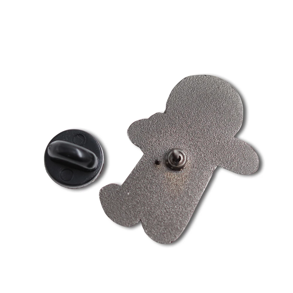 Kawaii Gingerbread Man Cookie Monster Brooch Funny Creativity Shaped Badges Cartoon Anime Peripheral Enamel Pin Collar Jewelry - view 2