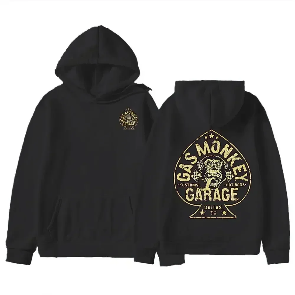 Amazing New Gas Monkeys Garage Autumn Winter Casual Loose Long Sleeve Essential Double-sided Gas Monkeys Garage Male Hoody