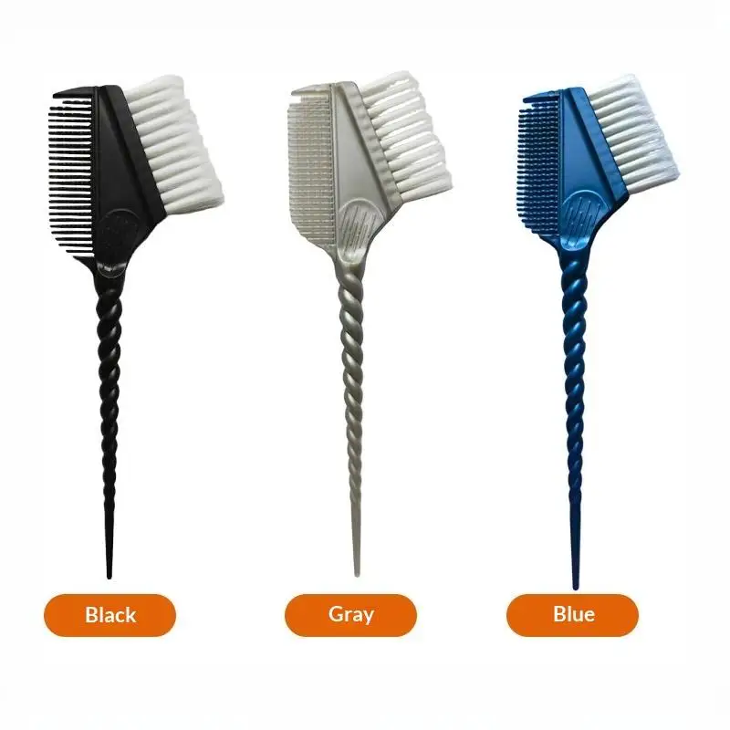 1Pcs Professional Hair Coloring Brushes Hair Tinting Dye Brush For Barbershop Fashion Glitter Comb Handle Hair Styling Tool