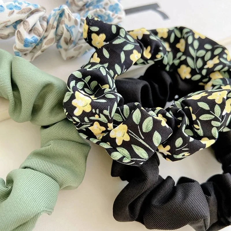 2Pcs/Set Fashion Sweet Girls Hair Rope Hair Accessories Colorful Elastic Hair Tie Nylon Scrunchie Hair Headbands Headwear