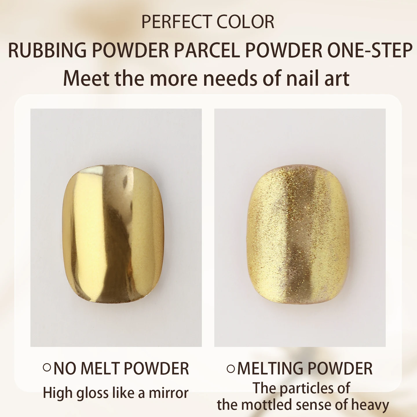 Coat supérieur en Gel de couleur parfaite pour poudre à ongles chromée, 1 pièce, 20g, brillant comme un miroir, couche de finition en poudre chromée longue durée 2 en 1 pour le bricolage