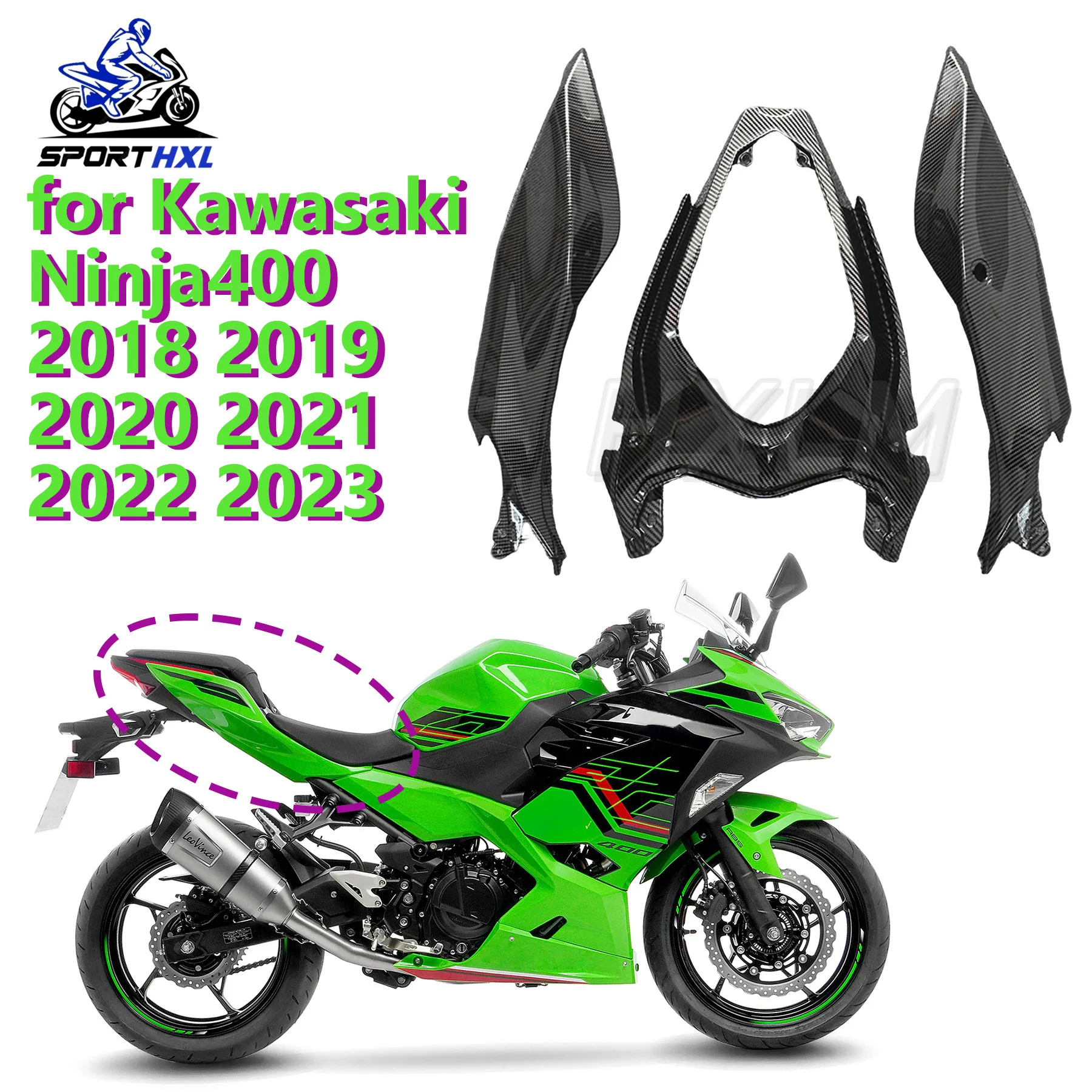 Custom Painted Fit Z400 Body Panels Tail Fairing Accessories End Components Suitable For NINJA400 NINJA 400 EX400 2018 2019 2020