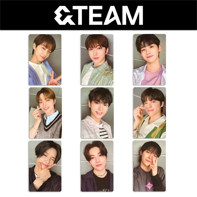 9Pcs/Set Idol &TEAM New Series LIGHT STICKS Lomo Cards Postcards K FUMA EJ YUMA JO HARUA TAKI MAKI NICHOLAS Fans Gift Collection 6