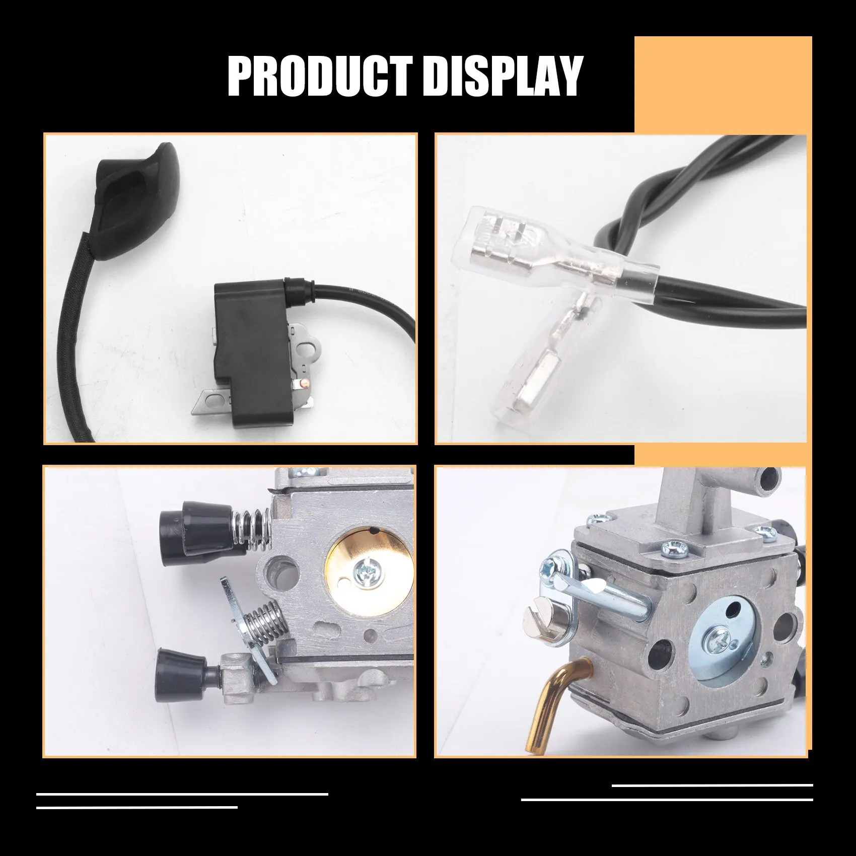 FYBL Carburetor Tune Up Kit for FS120 FS200 FS250 Trimmer Brushcutter Ignition Coil Air Filter Fuel Hose