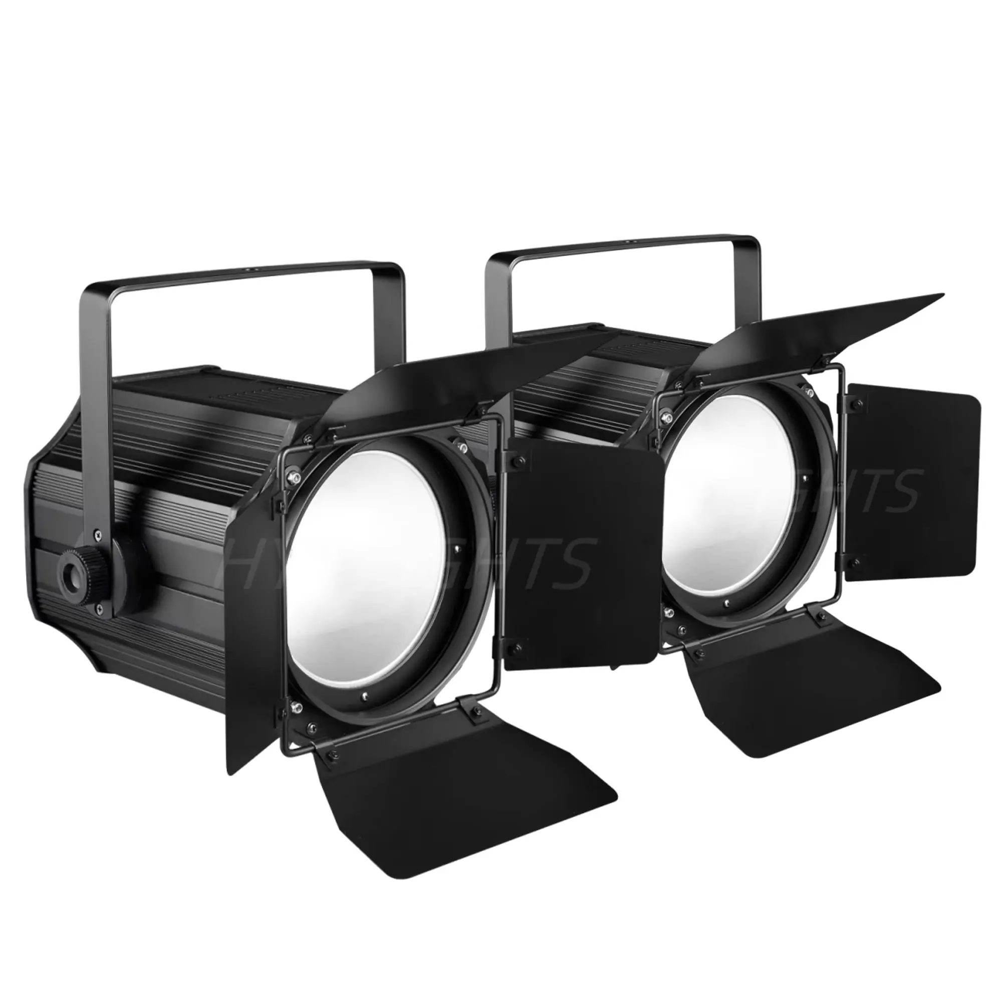 2PCS 200W LED COB Par Light with Barn Doors  DMX512 Strobe Warm White Cold White Dj Wash Beam Effect Stage Lighting