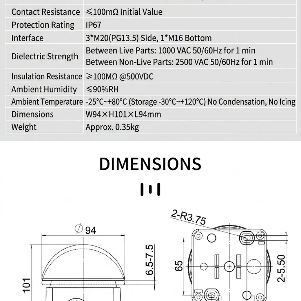 Mushroom Head Emergency Stop Switch Industrial Machine Control Button Self Reset Latching Hand Foot Pedal Actuator