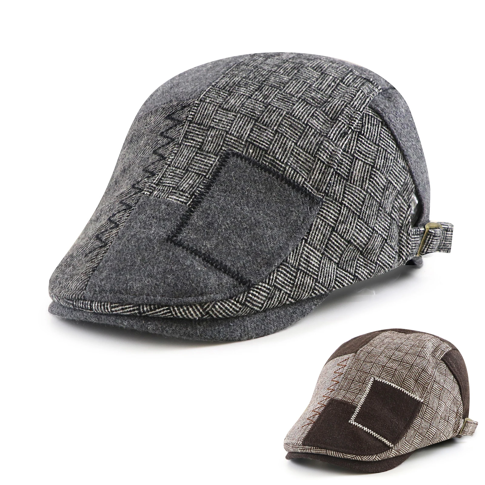 Men Women Classic Englad Style Irregular Berets Caps Casual Unisex Dad Hat Boinas Casquette Flat Cap Painter Duckbill Visor Hats