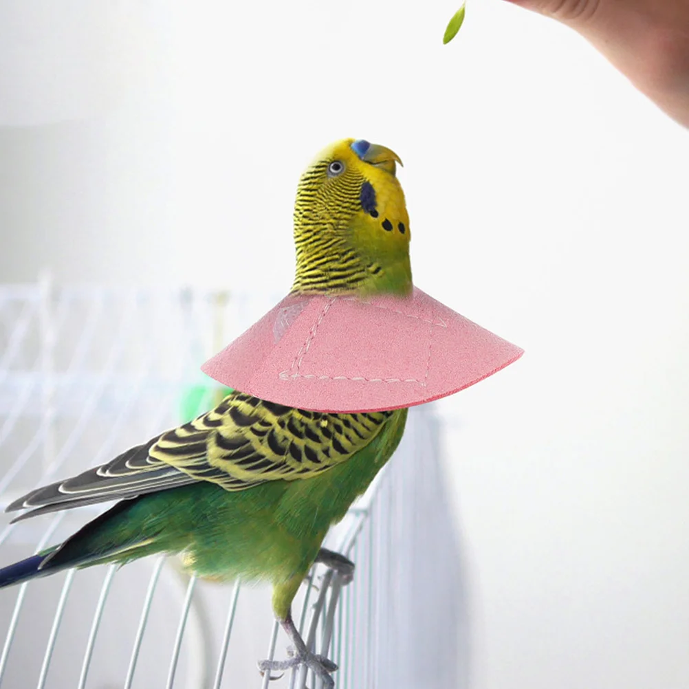 

4pcs Parrot Collar Adjustable Bird Anti Plucking Recovery Cone Pet Post Surgery Protector Bird Injury Prevention Collar