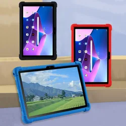 Funda de silicona para tableta Lenovo Tab M10 Plus, cubierta con soporte de 10,6 pulgadas, de tercera y segunda generación, TB-X606, X306, TB328FU, TB125FU, TB128FU, 10,1