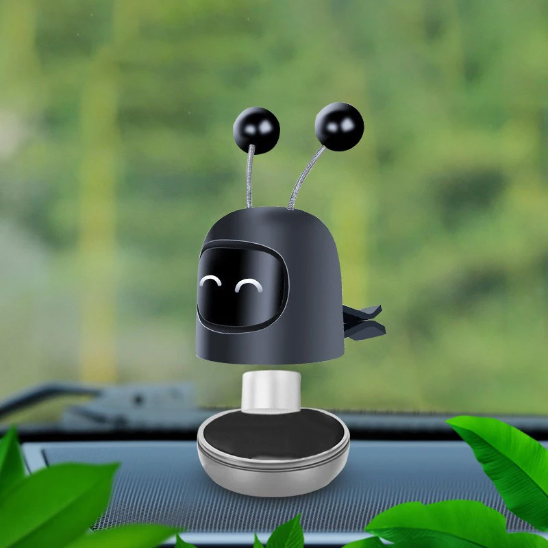 Creative Cute Robot Air Vent Cleaner New Car Aromatherapy Diffuser Perfume Interior Accessories & Ornament Decor Freshener