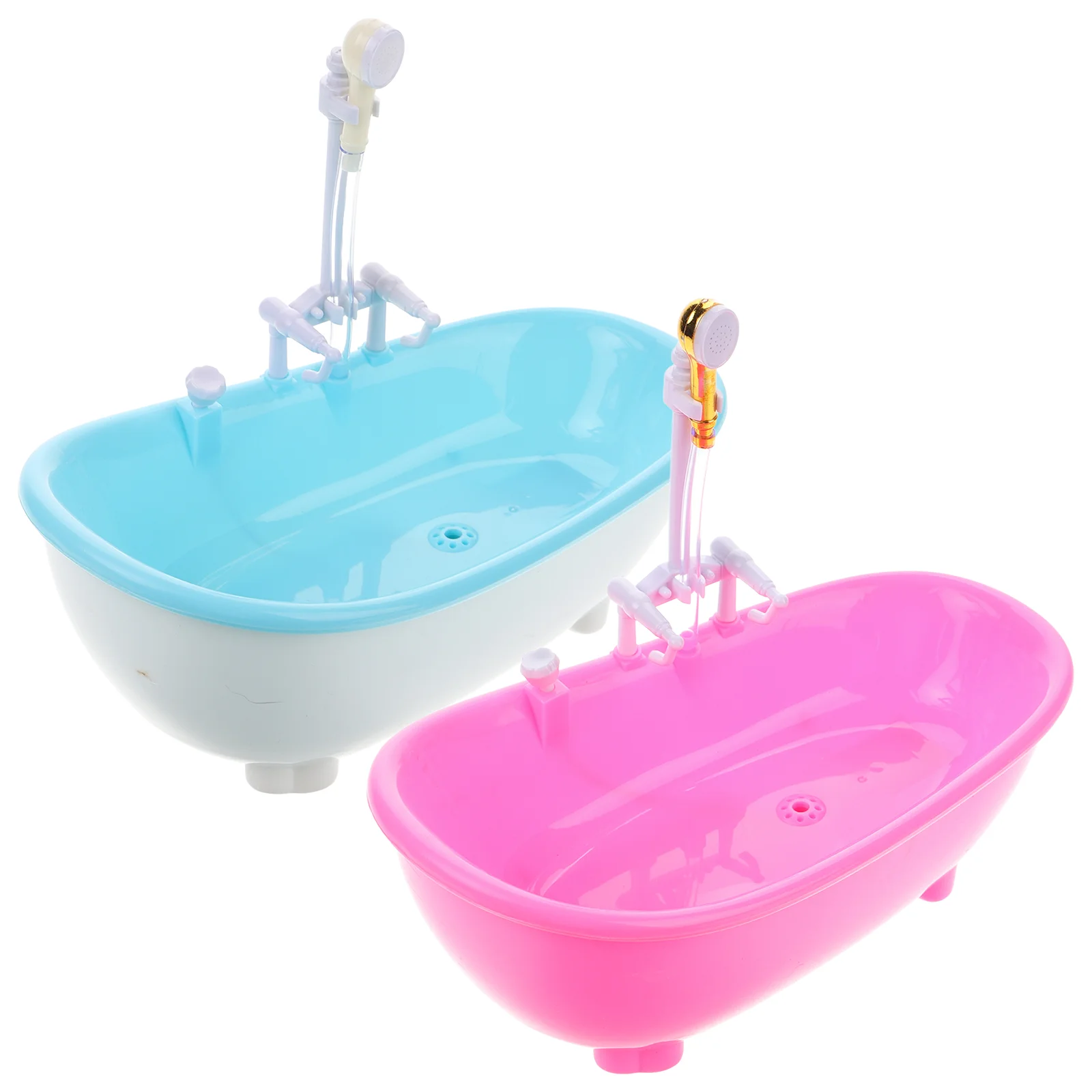 2 Pcs Simulation Bathtub Mini for Drinks Parfait Bowl Small Cup Toy Plastic Decor Baby