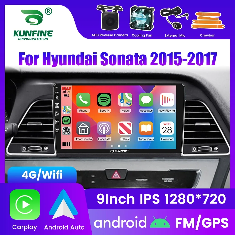 

2Din Android Car Radio For Hyundai Sonata 2015-2017 Multimedia Video Player GPS Navigation Stereo Audio Head Unit Carplay 4G