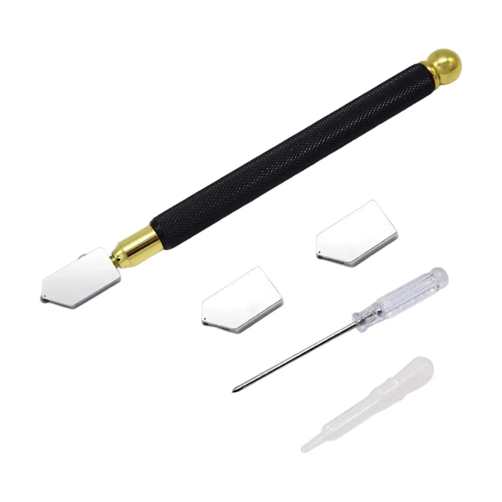 Cortador de vidro com 2 cabeças extras, Screwdriver Precision, 2mm-20mm