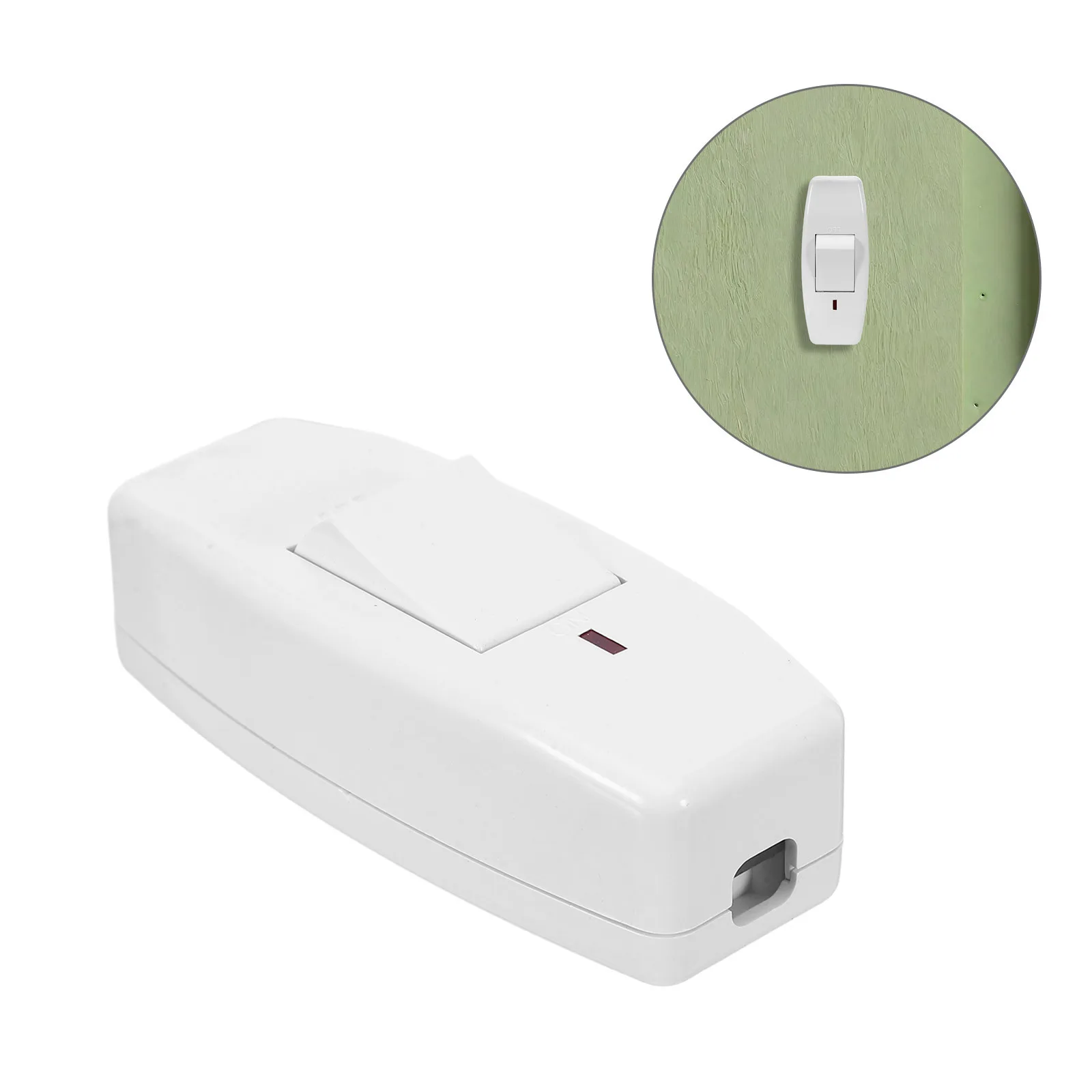 

2pcs Indicator Light Switch Compact Inline Rocker For Table Lamp Desk Light Led Power Status Durable Replacement Small