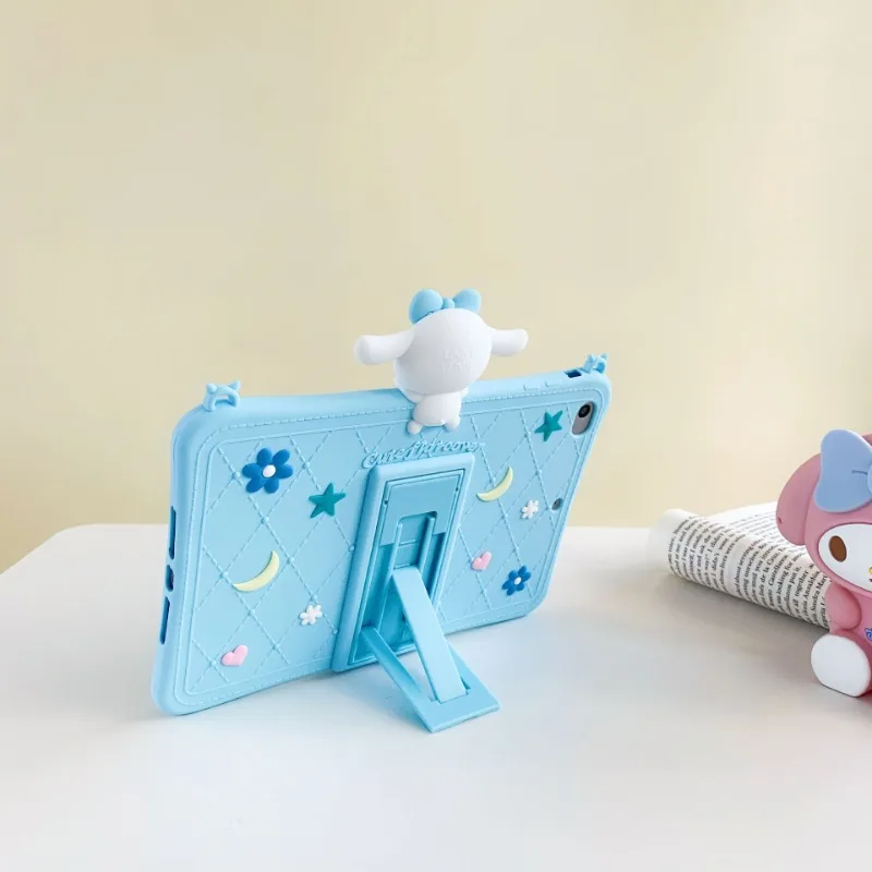 

Чехол Cinnamoroll для iPad 2025 11-го поколения A16 10-го 10,9 дюйма, силиконовый чехол с рисунком, 8 9 10,2 дюйма, мини6 7, чехол для планшета
