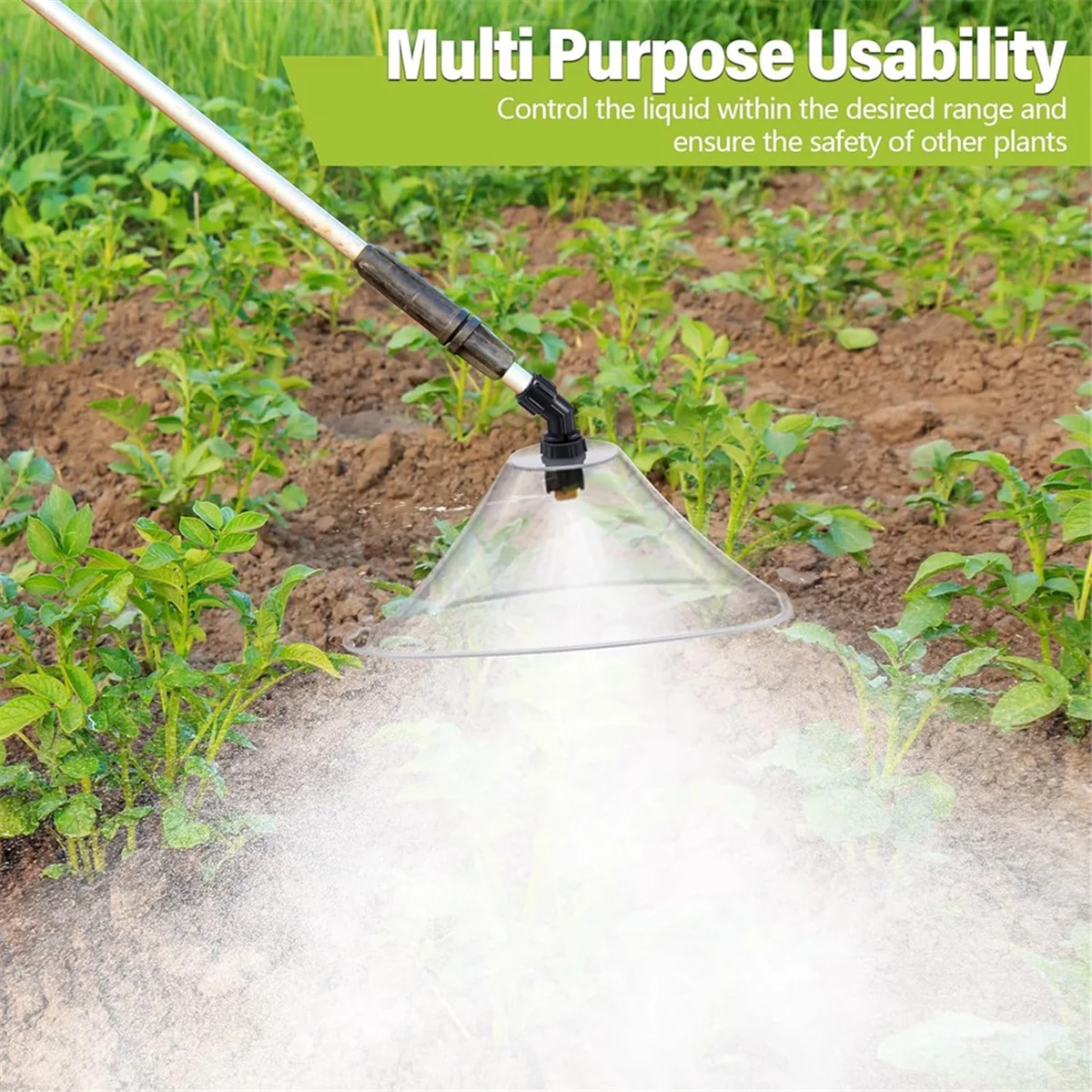 

ABFW 10 Pcs Drift Guard with Flat Sprayer Nozzle Shield for Most Sprayer From Drifting, Suitable for Farm Garden Lawn
