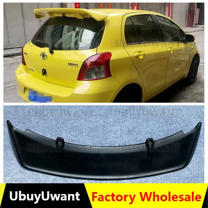 

1 шт., задний спойлер из углеродного волокна для Toyota Yaris 2008 2009 2010 2011 2012 2013