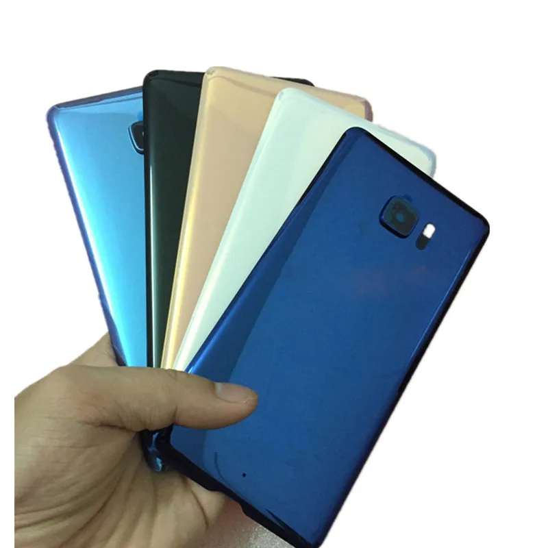 

UUltra Back Cover For HTC U Ultra 5.7inch Housing Glass Rear Door Repair Replacement Battery Case + Camera Lens Logo