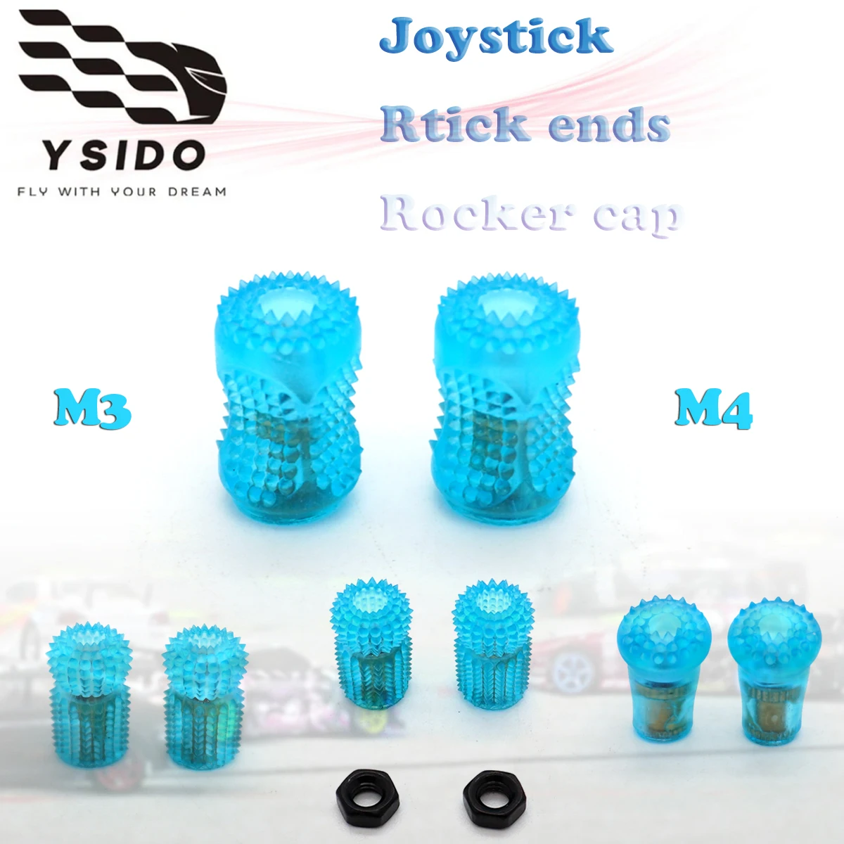 1Pair M3 M4 Rocker Joystick Cap for FPV Remote Controller Futaba Jumper T20 RadioMaster TX12/Zorro X16S Boxer M9 X7S RC Drone