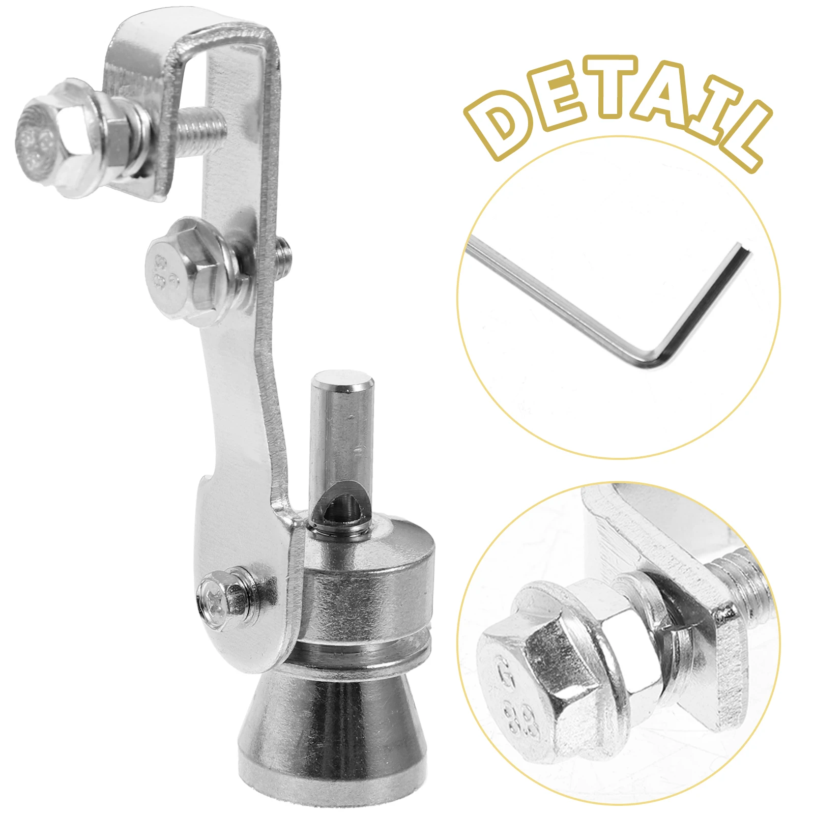 

Universal Fit Aluminum Car Exhaust Simulator 10.2Cm 2.5Cm Diameter 1 Inch Black Easy Install Vehicle Sound Enhancer Engine Parts
