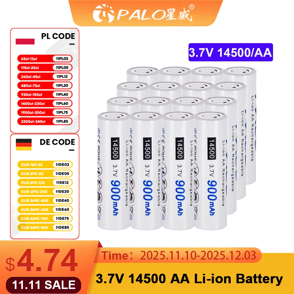 14500 Rechargeable Batteries