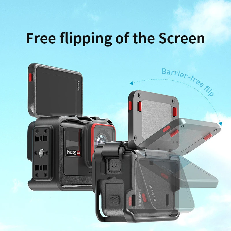 Plastics Rabbit Cage For Insta360 Ace Pro Quick Release Protective Border Frame For Insta360 Ace Camera Accessories