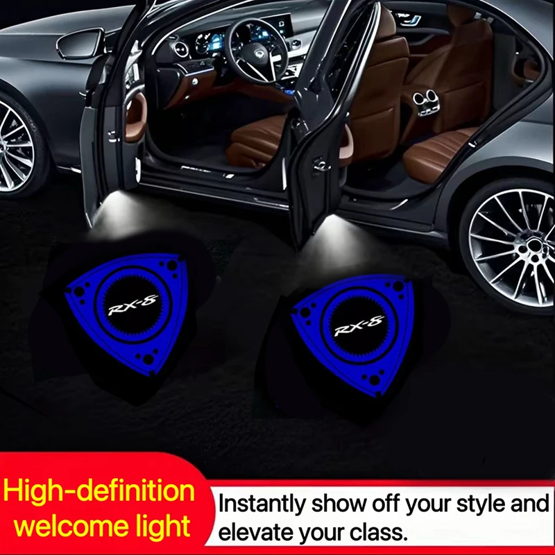 

For Mazda 6 RX-8 2004-2010 CX-9 2006-2016 A8 ATENZA 2008-2012 LED Car Door Logo Welcome Lamp Courtesy Ghost Shadow Projector