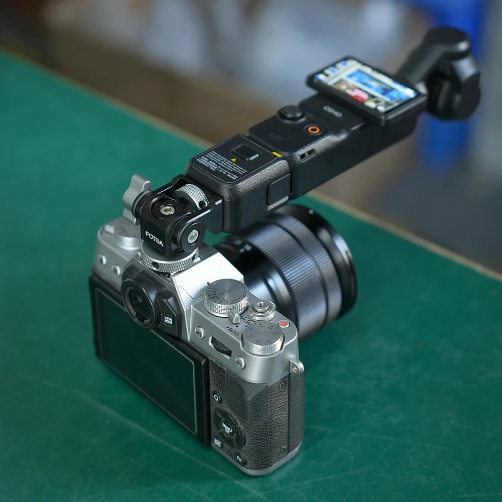 FOTGA Käfig für Pocket 3/4/4P Erweiterungsadapter Zubehör für DJI Osmo Pocket 3 Aluminium-Schutzkäfig Metallhalterungsadapter – Detail 4