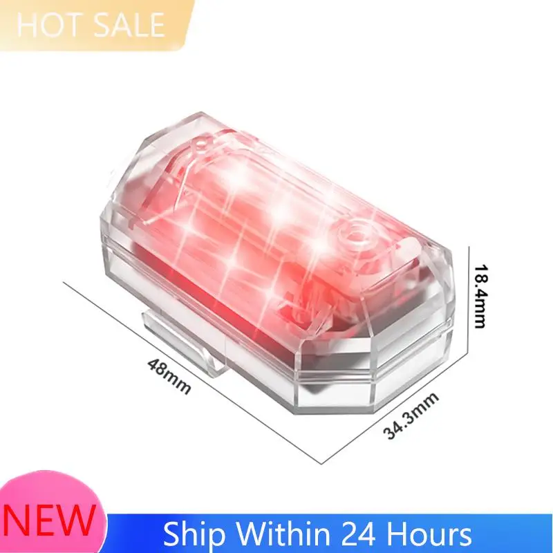 2025 TrendwirelessรีโมทคอนโทรลLED Strobe Lightสําหรับรถยนต์รถจักรยานยนต์จักรยาน 7 สีAnti-Collisionไฟเตือนแฟลช