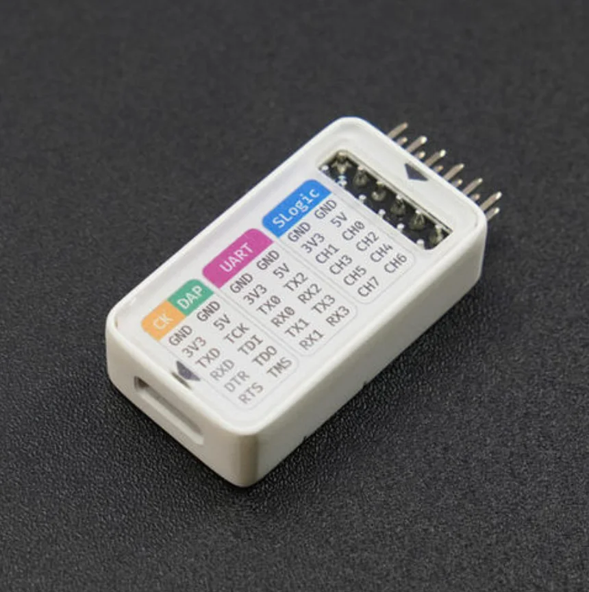 4-in-1 Logic Analyzer DAPLink CKLink Debug Tool, 80MHz 8CH, 4x UART, for ARM RISC-V SLogic, Compatible with PulseView