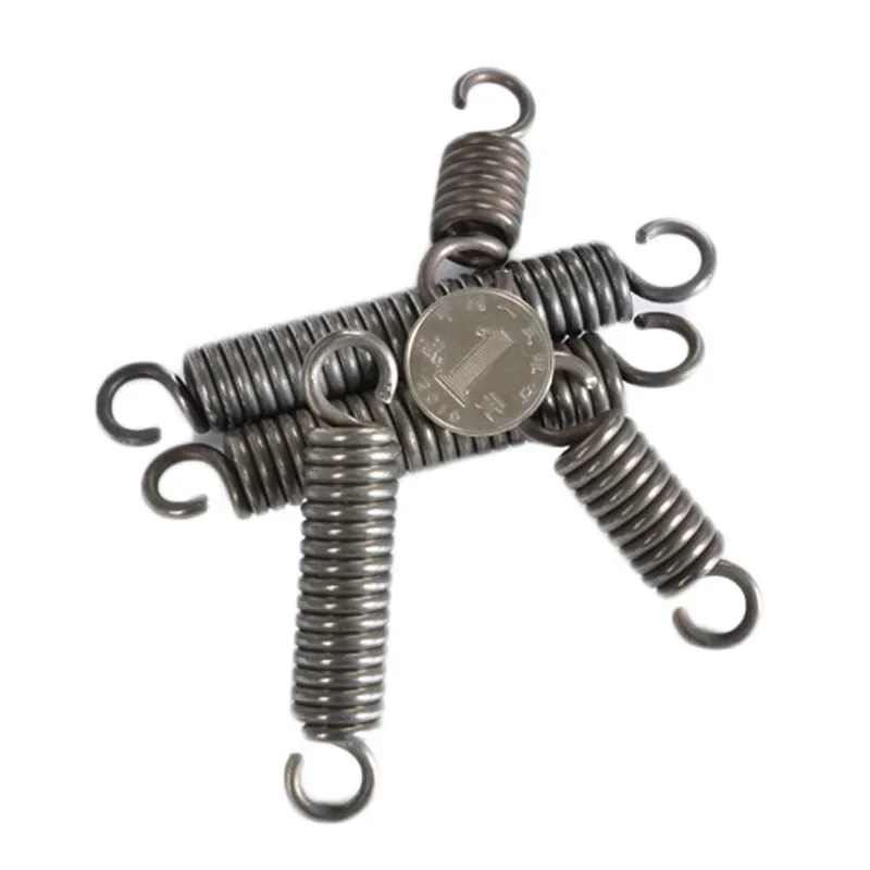 1 Stuks Draad Dia 1.2mm Lengte 25mm - 180mm Uitbreiding Spanning Expansie Lente Met Haak veren Stalen Lente Buitenste Dia 7mm