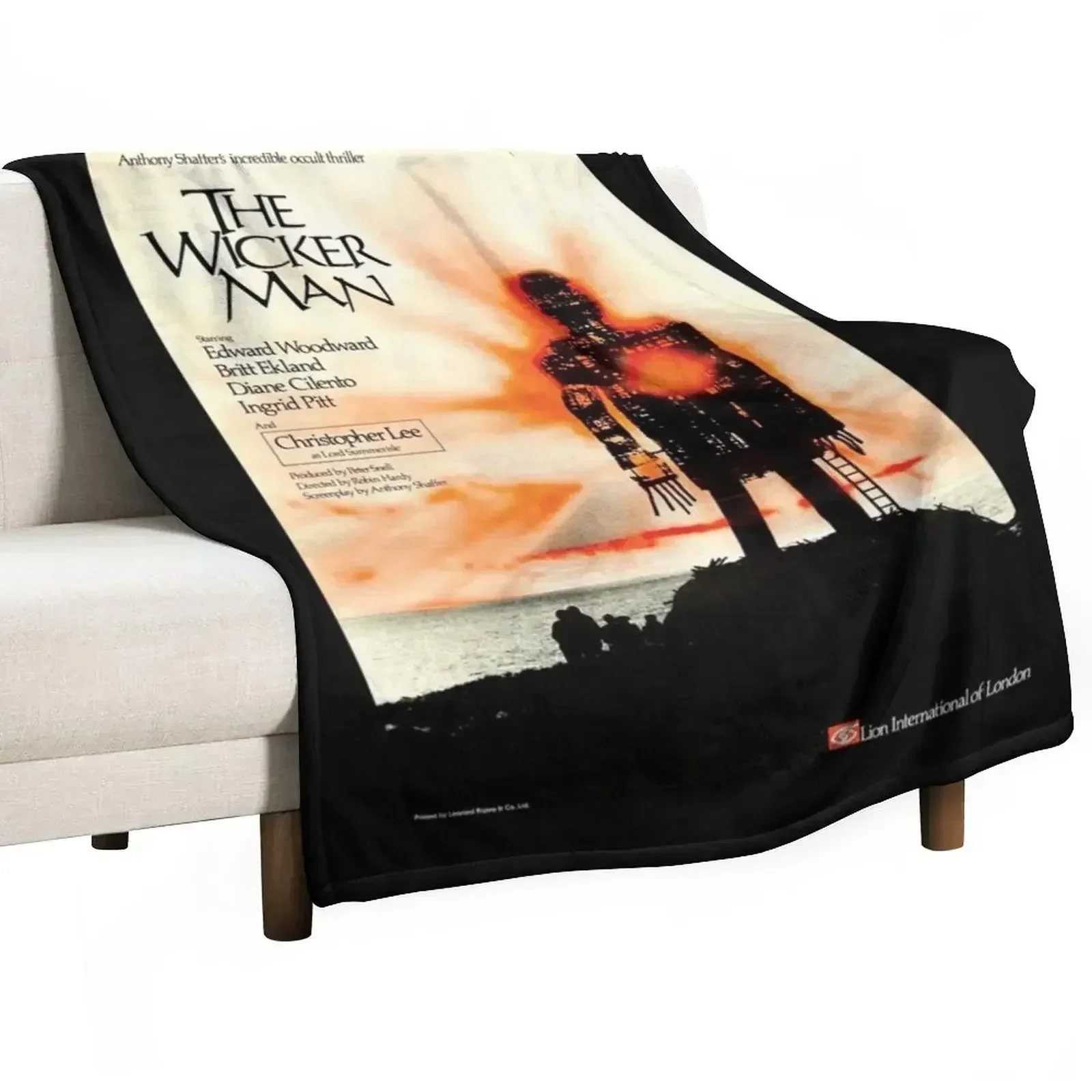 

UK The Wicker Man Film Poster Classic Throw Blanket Multi-Purpose christmas gifts Summer Beddings Hairys Blankets