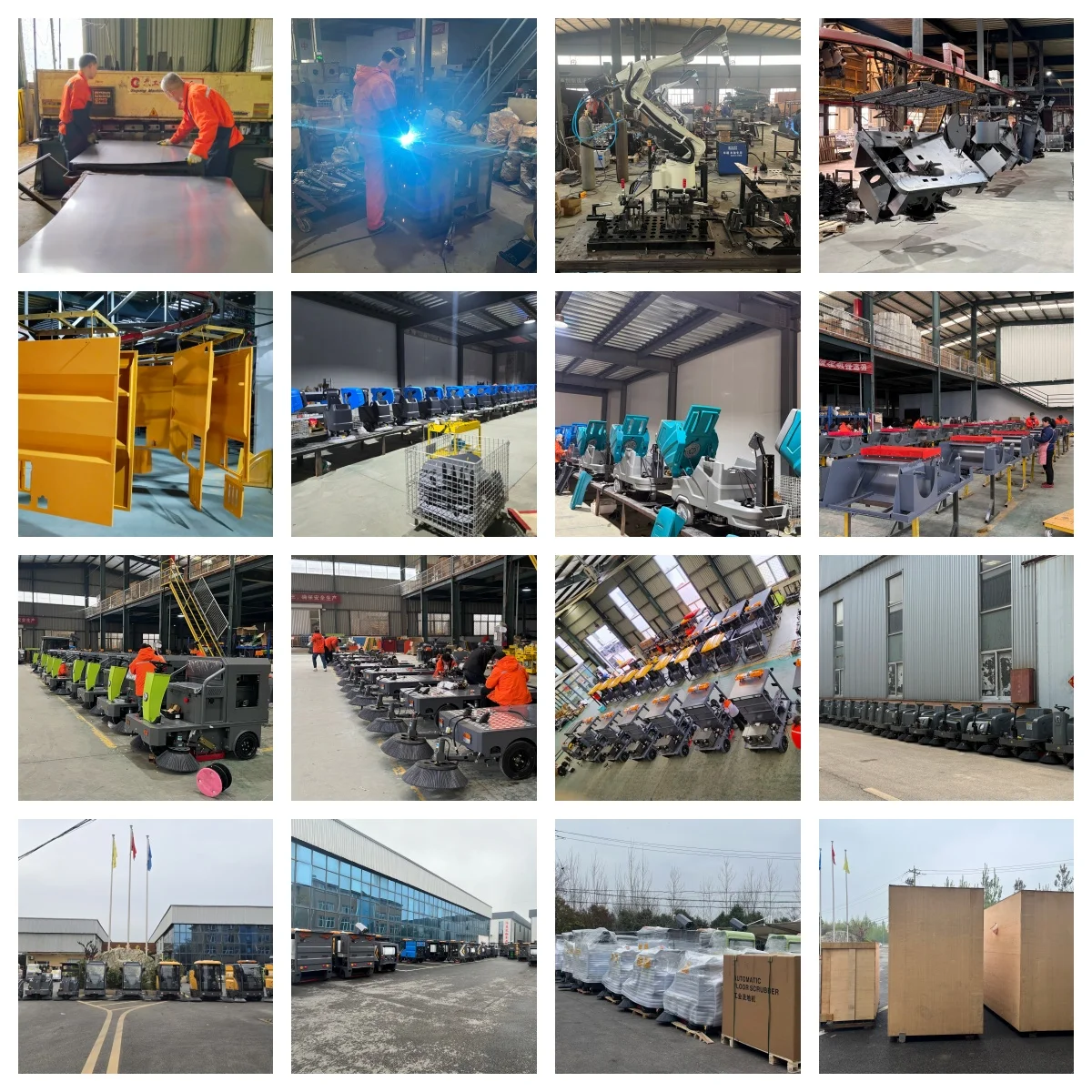 Customized Industrial Outdoor Cleaning Machine Ride On Electric Street Sweeper Vacuum Road Sweeper