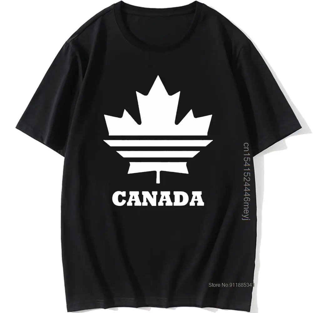 Design Cool New Vintage T Shirt Men Funny Canadian T Shirts Short Sleeve O-Neck Cotton Mans Canada Flag Tshirt Tops