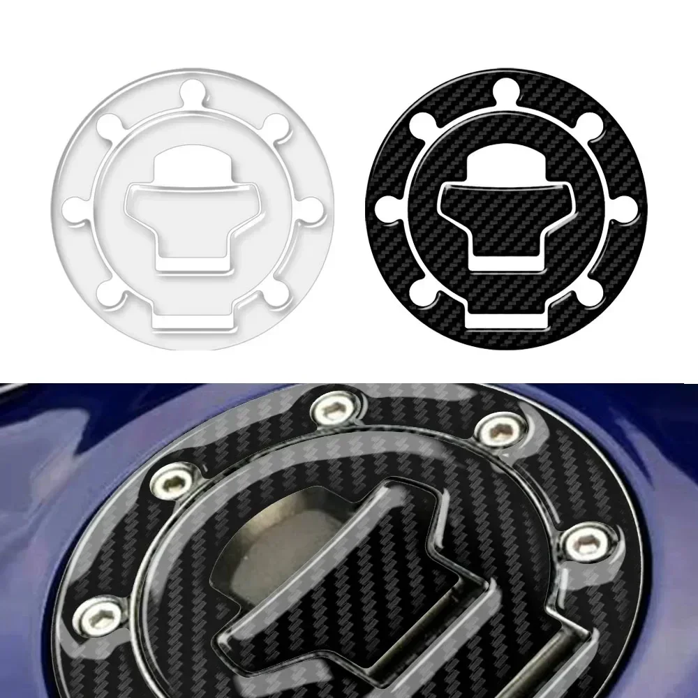 

For Suzuki Models Up To 2002 GSXR 600/750/1000 SV650 Bandit (7 Holes) 3D Transparent Motorcycle Fuel Cap Protection Sticker