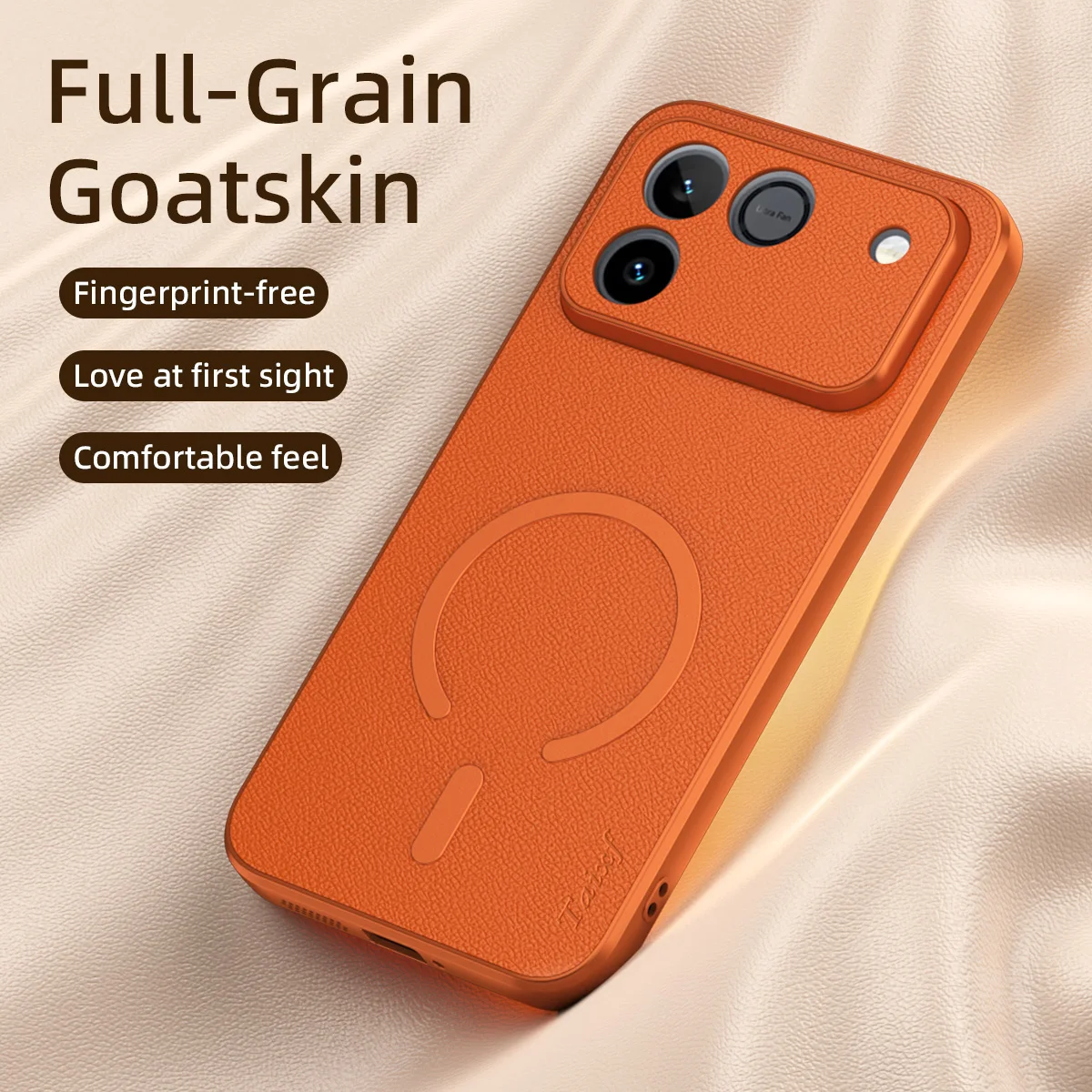 

Luxury Goatskin Magnetic Protection Back Cover For Honor Power 2 Skin-Friendly Bumper Cases For Honor 500 Pro Win RT X70 Fundas