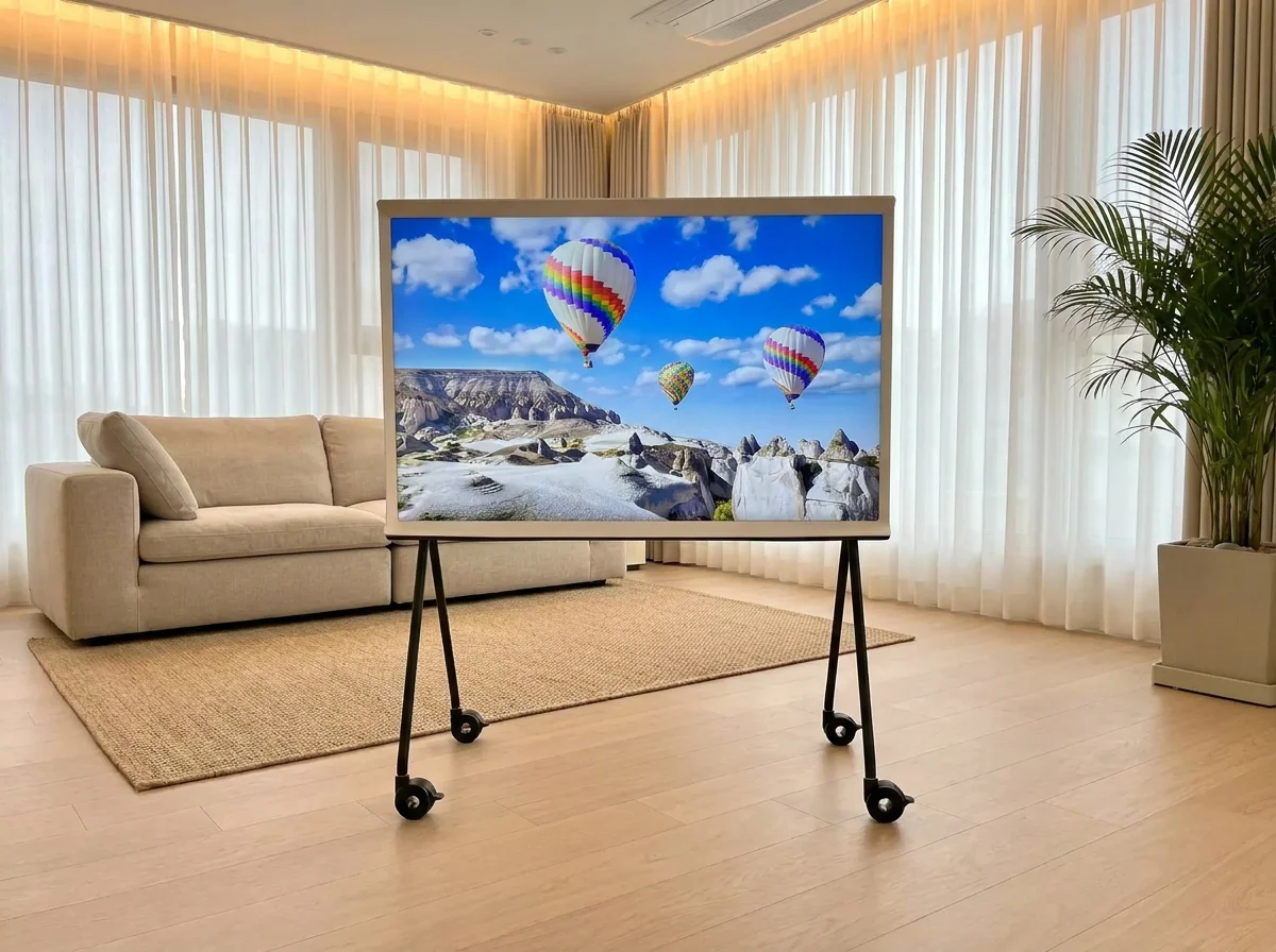 Replacement Wheels for Samsung The Serif TV Stand, One-Piece Aluminum Alloy Connector, 200kg Total Load, Anti-Scratch