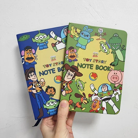 Disney Toy Story Notebook, B6 Hardcover Cartoon Journal with Color Pages, Student Diary, Office Notepad