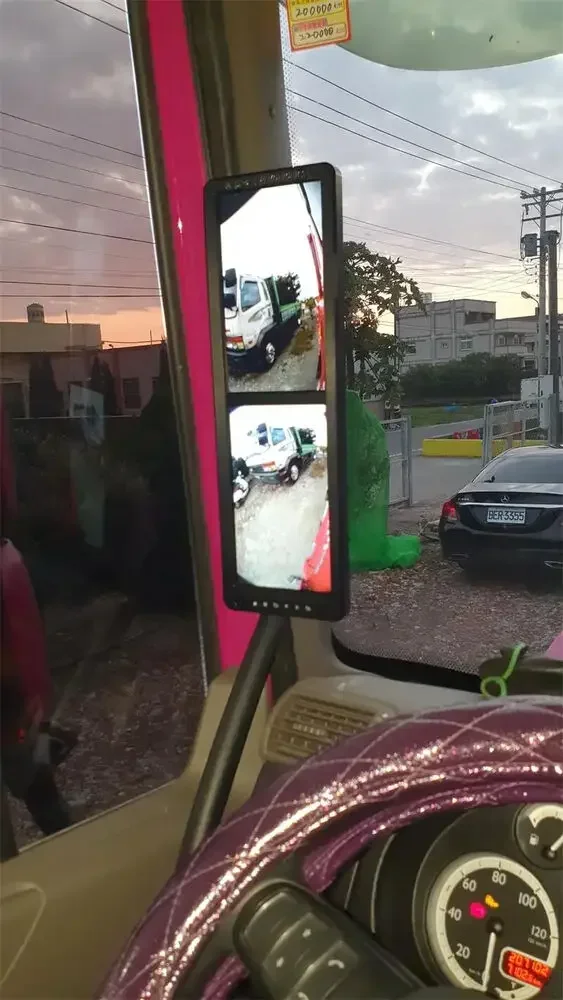 Espelho retrovisor eletrônico de 15,88 polegadas com sistema de ponto cego duplo M-708