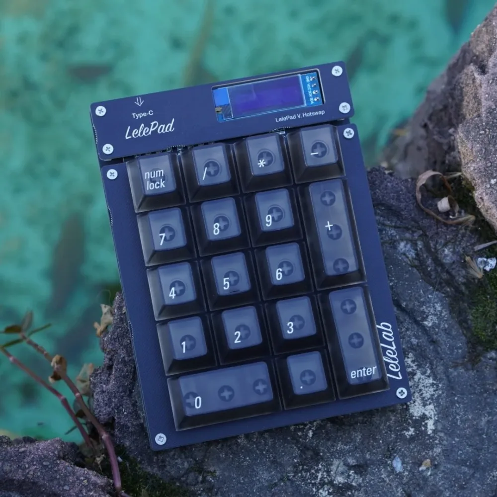 

LelePad Numeric Keypad Kit Hot-Swap RGB Wired Type-C Multimedia Screen Custom DIY Y2K Gamer Keyboard Office Gaming Accessories