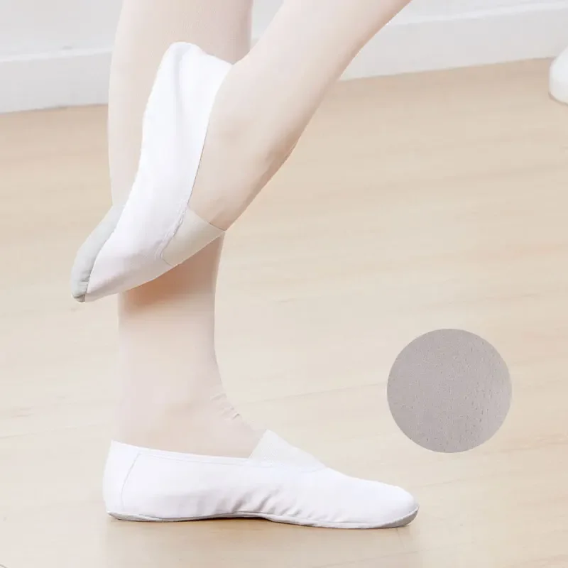 Professional Gymnastics Shoes Ballet Shoes For Girls Whole Leather Sole Standard Yoga Fitness Ballet Shoes Woman Soft Dance Shoe