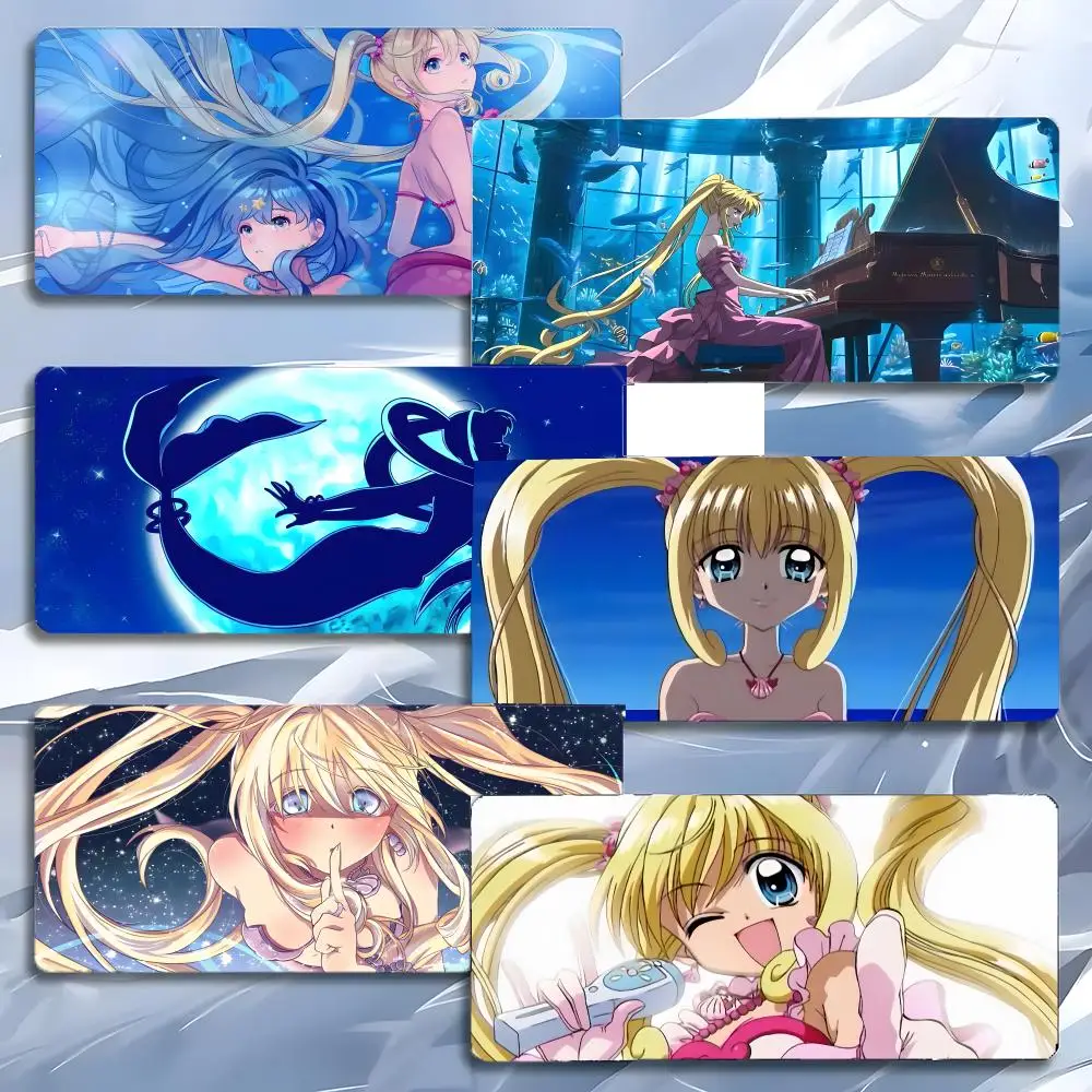 anime idol M-Mermaid Melody Pichi Pichi Pitch Mouse Pad Mousepad Large Gaming LockEdge Thickened PC Table Desk Mat